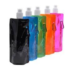 Botella Plegable de Silicona para Deporte 550ml - foto de proveedor 3