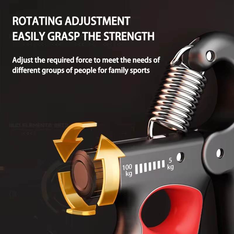 Pinza de Agarre Ajustable con Contador Digital 5-100kg - ajuste de resistencia