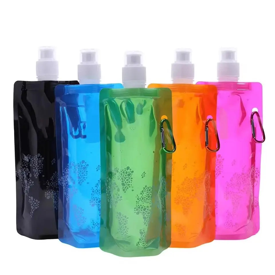 Botella Plegable de Silicona para Deporte 550ml - foto de proveedor 1