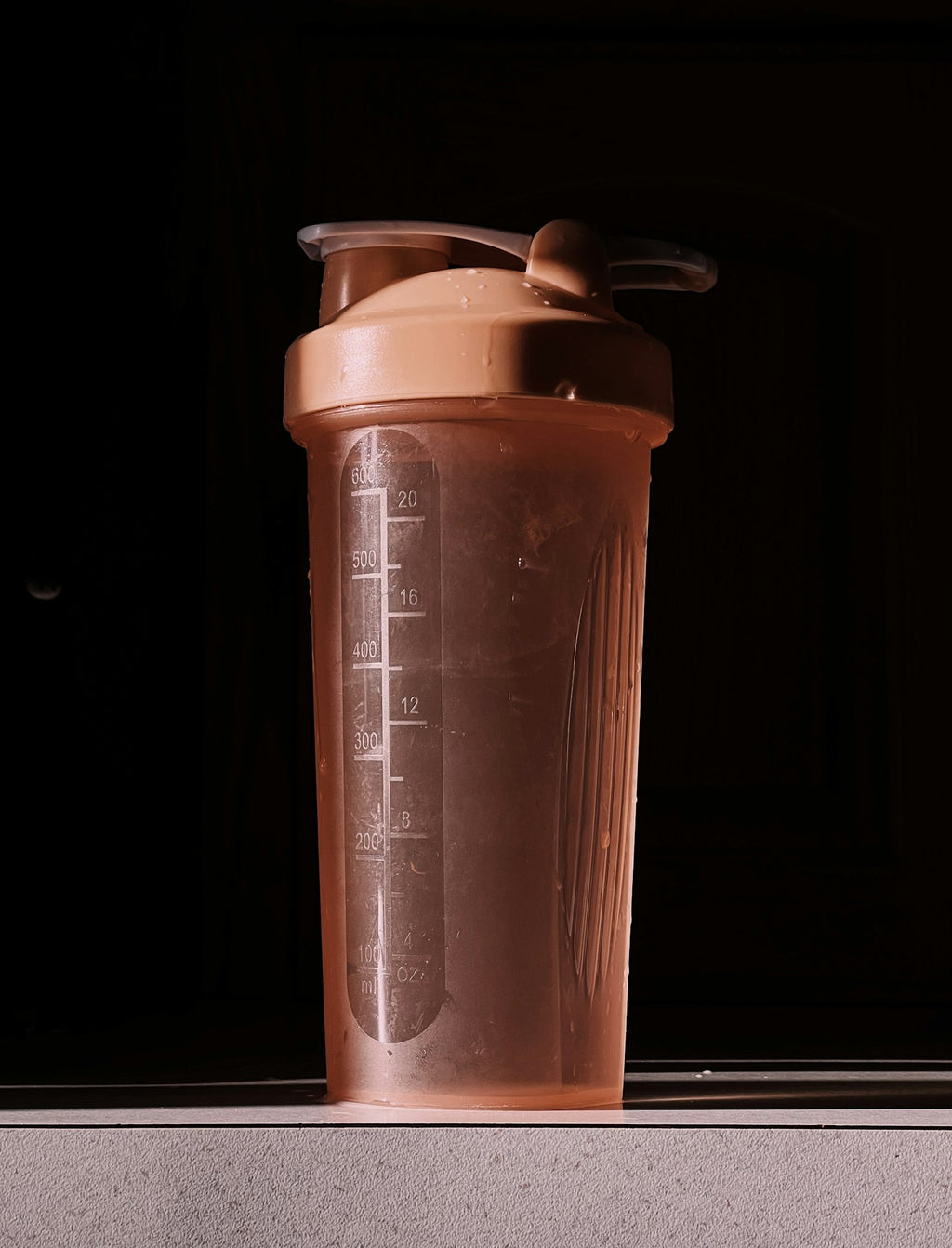 Shaker de proteína - vista adicional